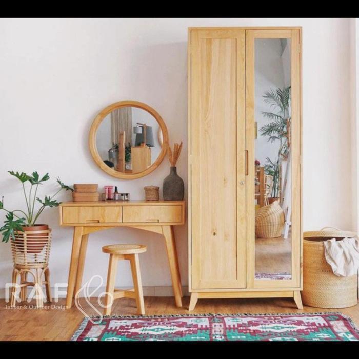 Almari 2Pintu Minimalis Kayu Jati