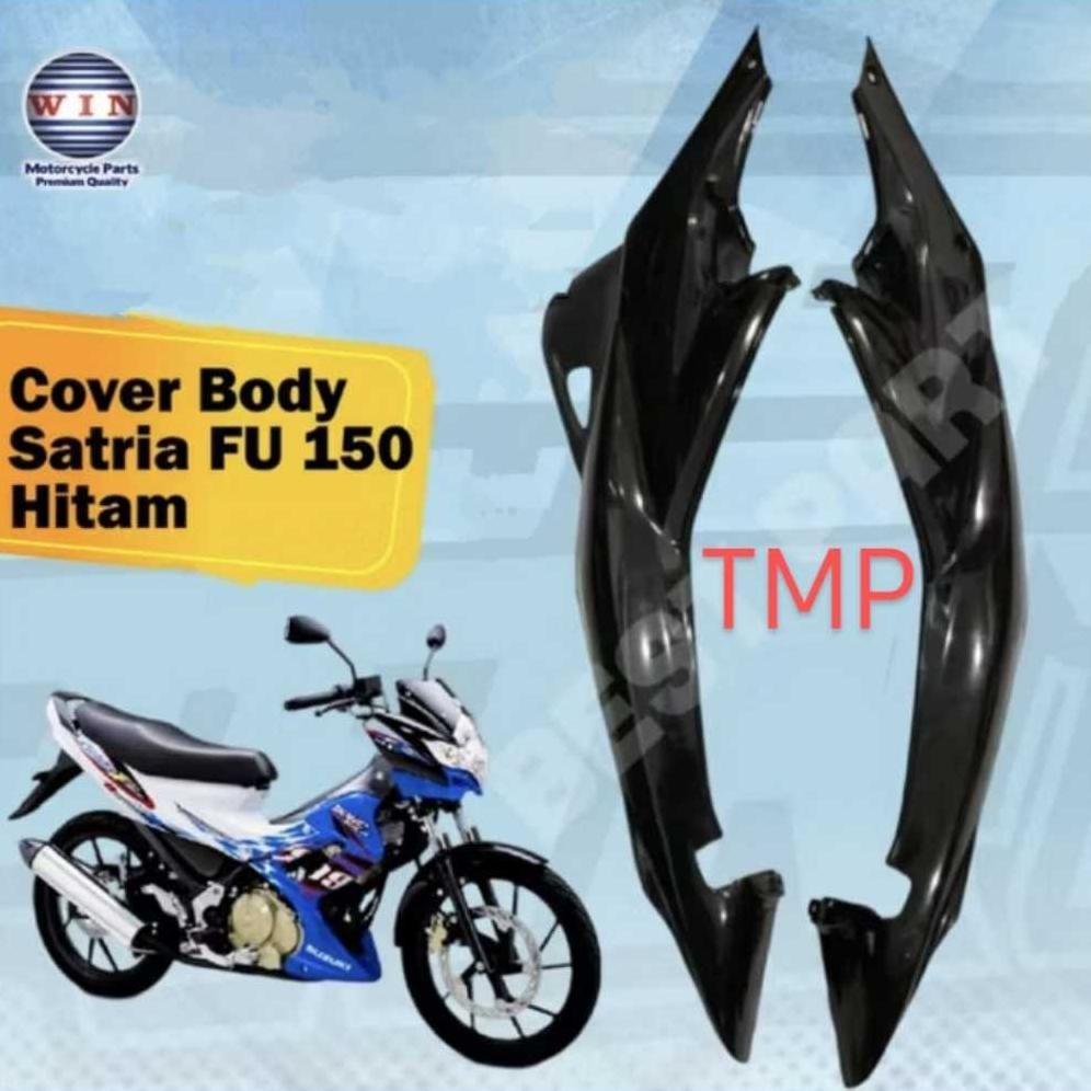Grade Ori Cover Body Satria Fu 150 Hitam / Cover Samping Kanan Kiri Satria Tempong / 2007 S/D 2012 /