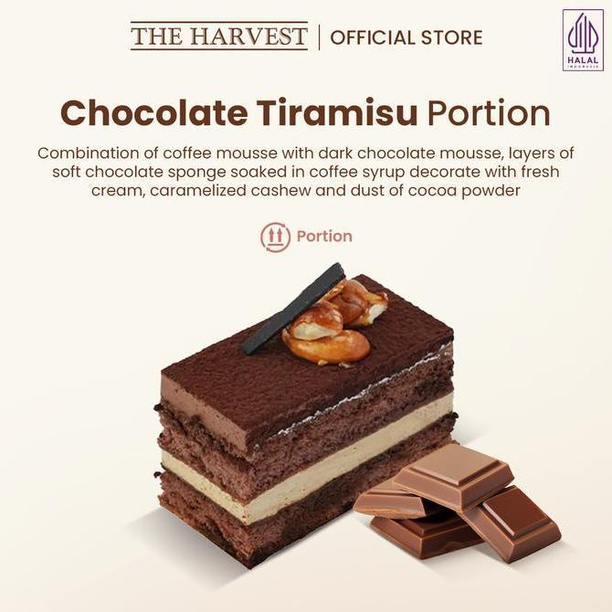 The Harvest Chocolate Tiramisu Portion | Dessert Cake Rasa Chocolate Tiramisu
