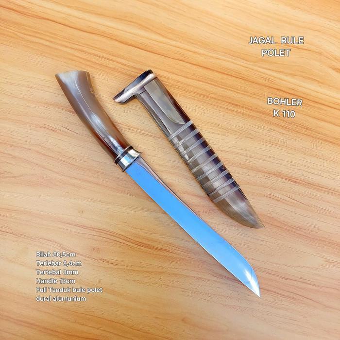 PISAU SEMBELIH JAGAL BOHLER K110 FULL TANDUK BULE POLET