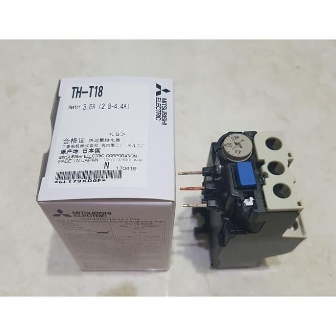 Relay Thermal Beban Lebih / Overload THT18 0,9A - 15A Mitsubishi Ori