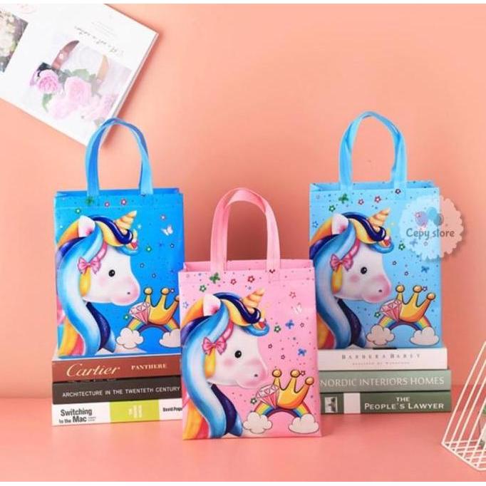 Tas Souvenir Ulang Tahun Anak / Goodie Bag / Tas Ulang Tahun Unicorn-M