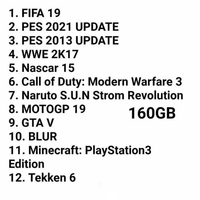 Ps3 Playstation 3 SLIM CFW / Multiman Seri 25xx 160GB -- 500GB + Stik