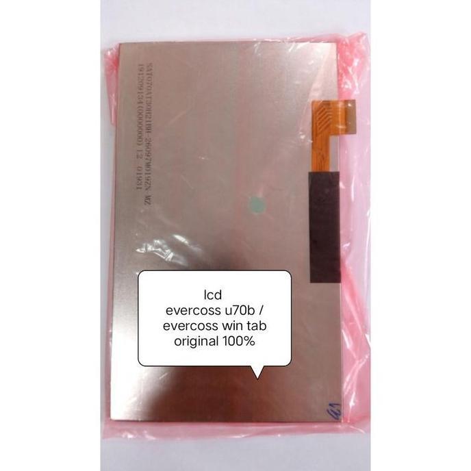 Lcd touchscreen tablet evercoss u70b / evercoss win tab ori 100%