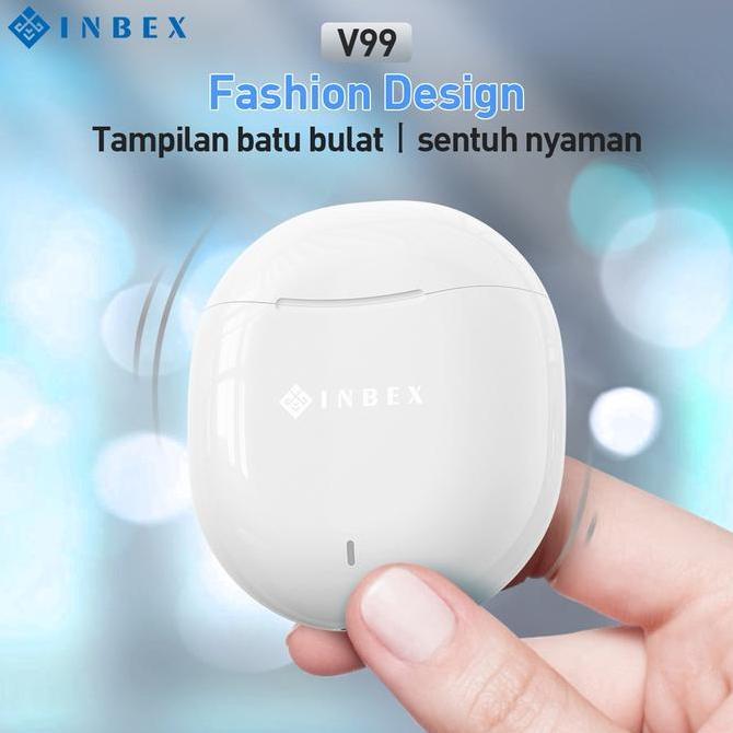 NEW INBEX TWS Headset V99 Earphone Bluetooth 5.0 Wireless HiFi Stereo