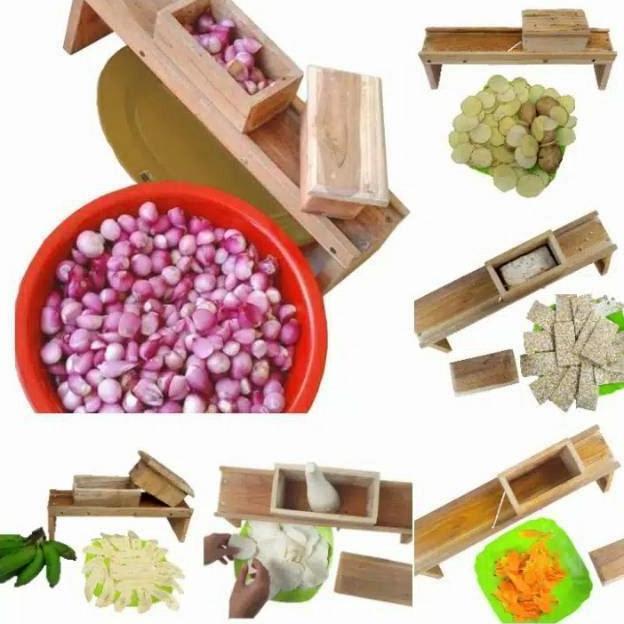 Pasah Bawang Merah Pemotong Kentang Kayu Jati