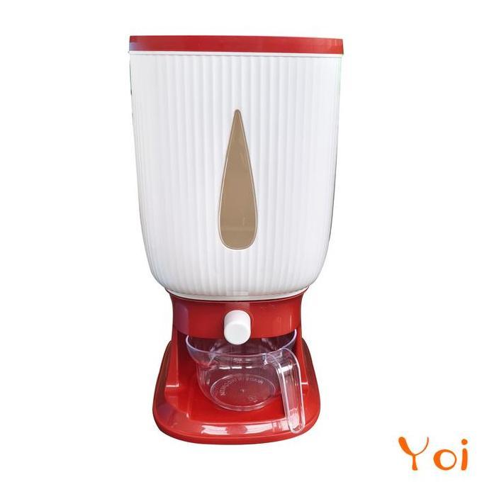 Yoi - Dispenser Beras 10 Liter / Tempat penyimpanan beras Plastik