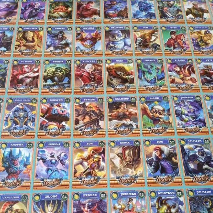 [ 2 Lembar / 200 PCS ] Mainan Gambar Adu Gepok / Poster Gambar / Mainan Kartu / Kartu Gepok / Poster