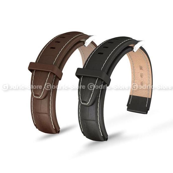 MIJOBS MiBand 5 Leather Wrist Strap Kulit for Mi Band 5 / 4 / 3