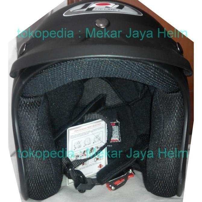 Helm Bogo JPN (ARC) hitam dop matt black doff retro klasik