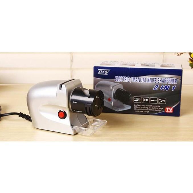 Asah gunting listrik Electric knife sharpener 2 in 1