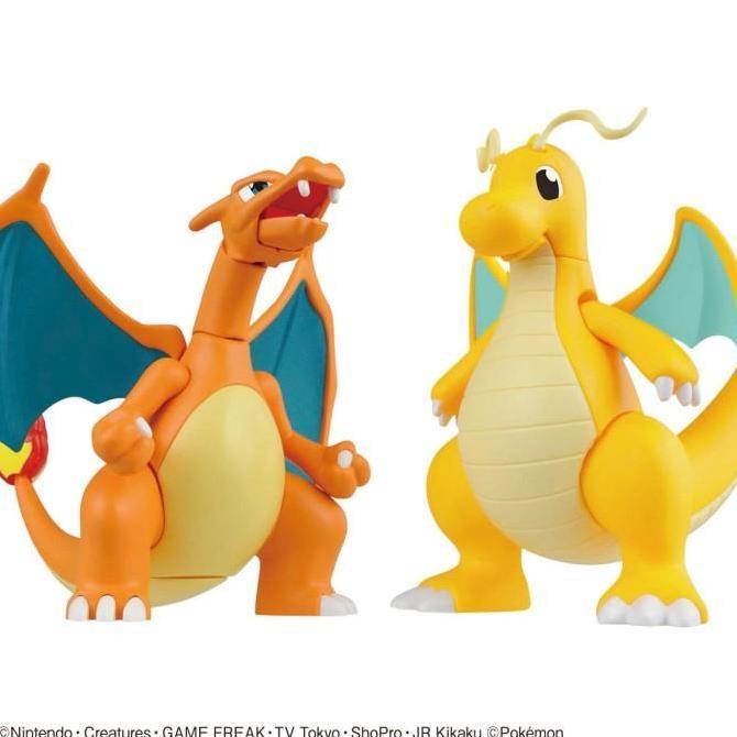 Bandai Pokemon PLAMO 43 CHARIZARD BATTLE Ver. & DRAGONITE VS SET