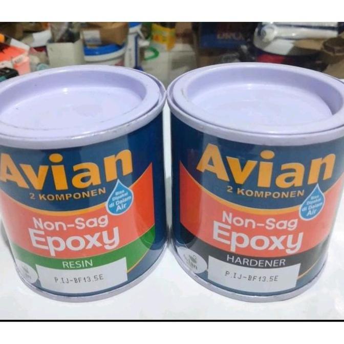 AVIAN-Lem-EPOXY-Non-Sag-2-Komponen-(Resin-Hardener), Avian Brand, Lem Kapal laut, Tambal tangk