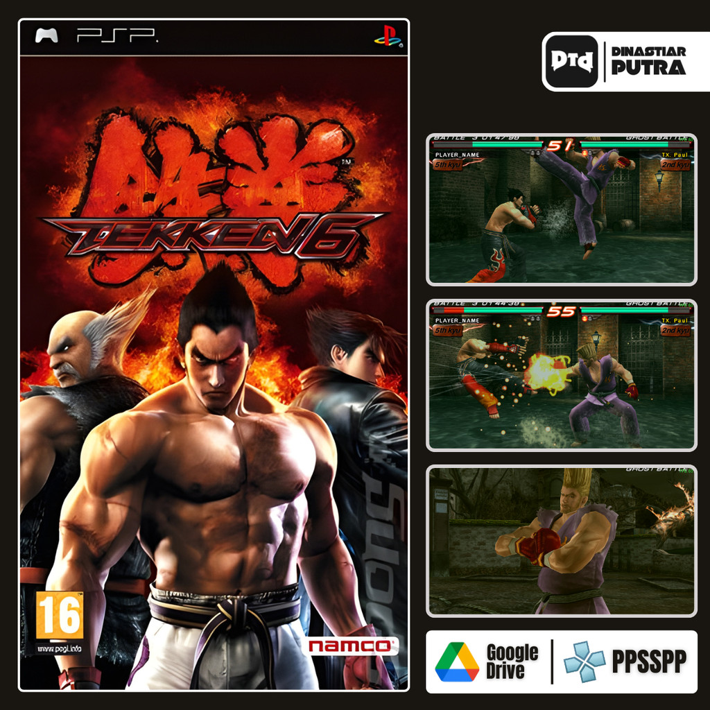 Game PSP Tekken 6 - Format ISO Matang Siap Main (Google Drive)