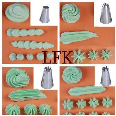 SPECIAL SPUIT 4PCS SET #9FT #356 #1E #1A NOZZLE BESAR JUMBO PIPING KUE