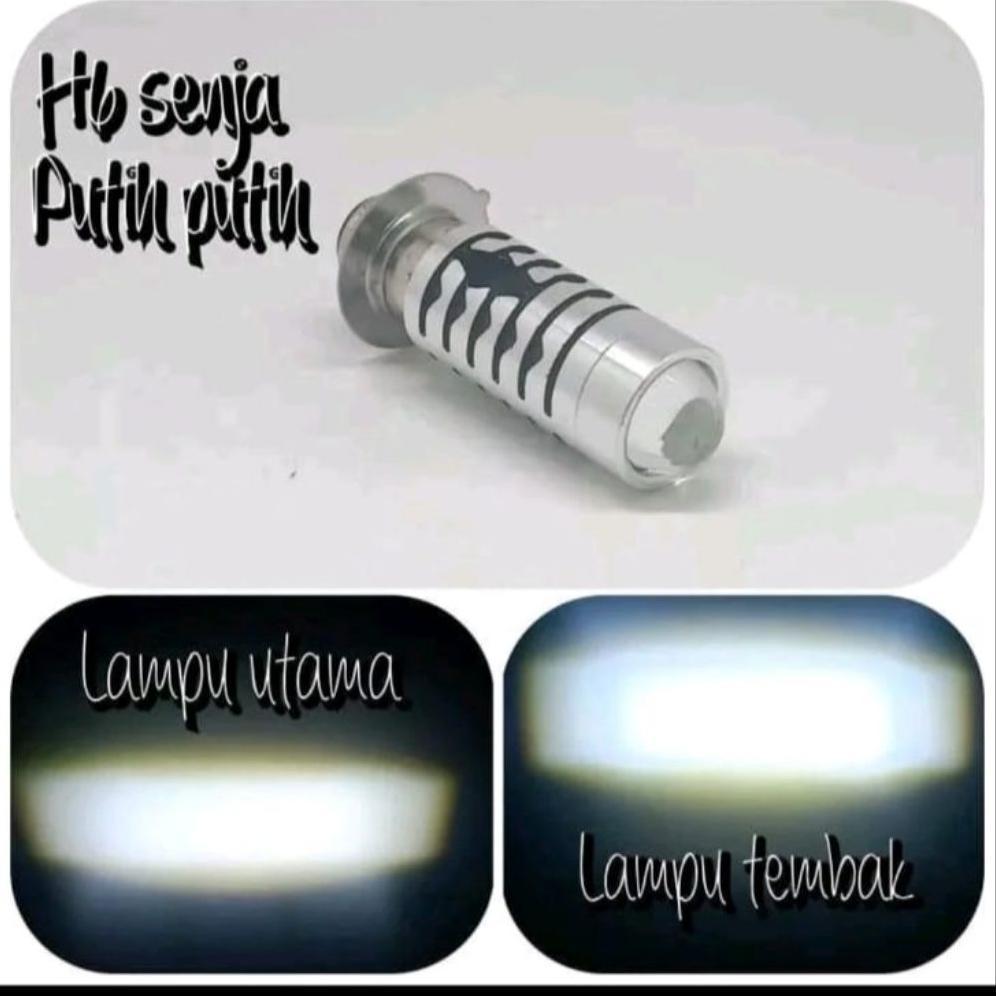 Saless Lampu Utama Lampu Depan Led H6 Laser Plus Senja Hi Low Putih Kuning Ac Dc 2Pcs Vario Old Jupi