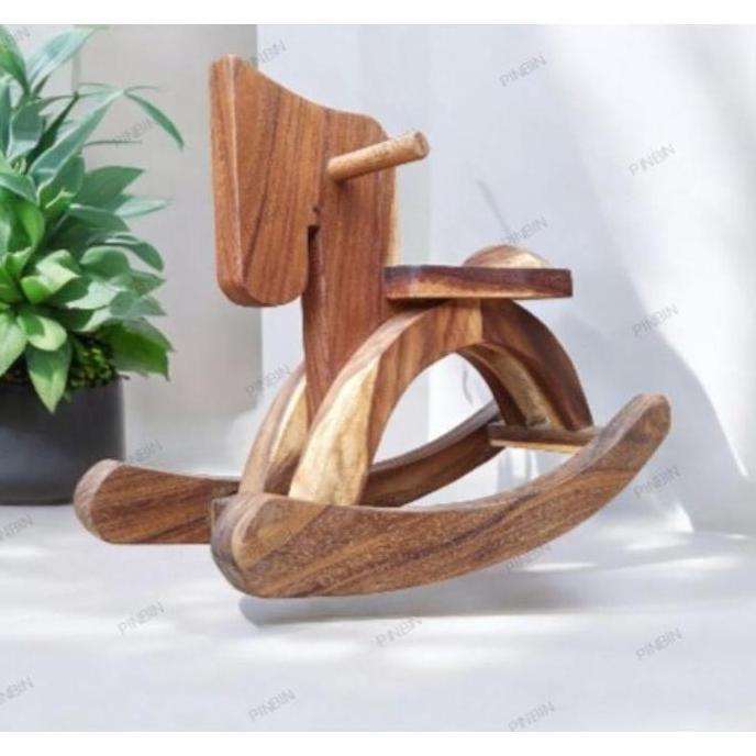 NEW Mainan kuda kudaan goyang kayu [terbaik][terlaris]