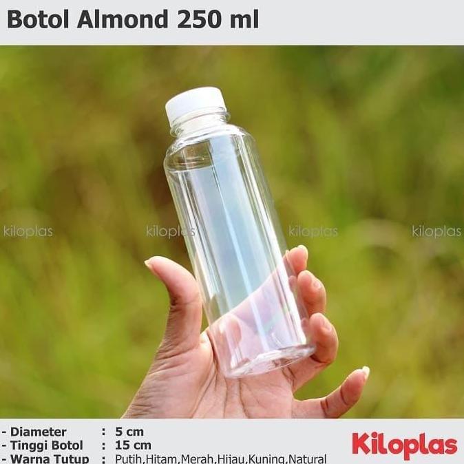 Botol Almond 250 ml / Botol Jus 250 ml / Botol Plastik Jus