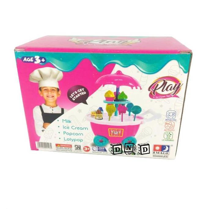 Mainan Anak Ice Cream Store Play Set Gerobak Penjual Es Krim IM-3202