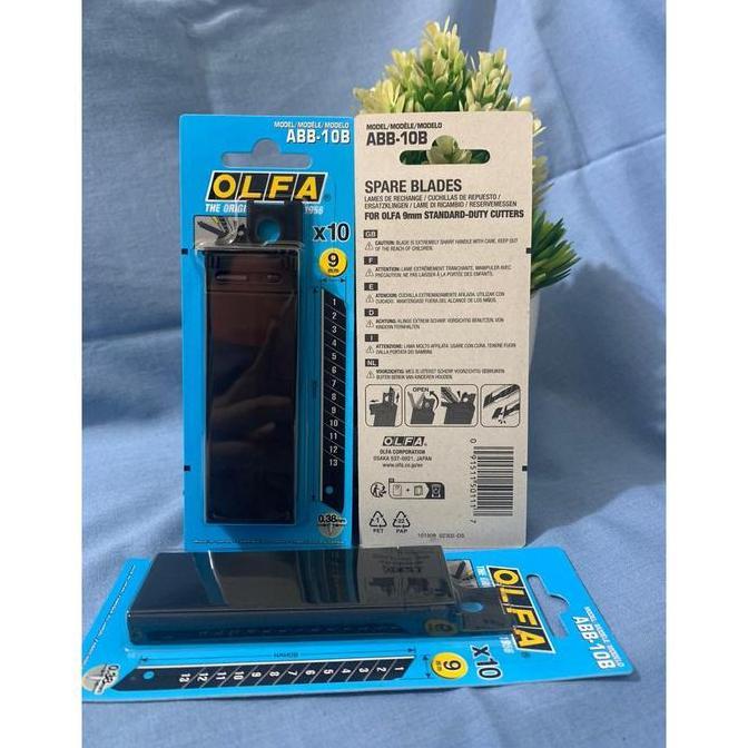 KALGURIO OLFA ABB-10B Refill Cutter 9mm  (10 Pcs/Pack) Spare Blade  9mm