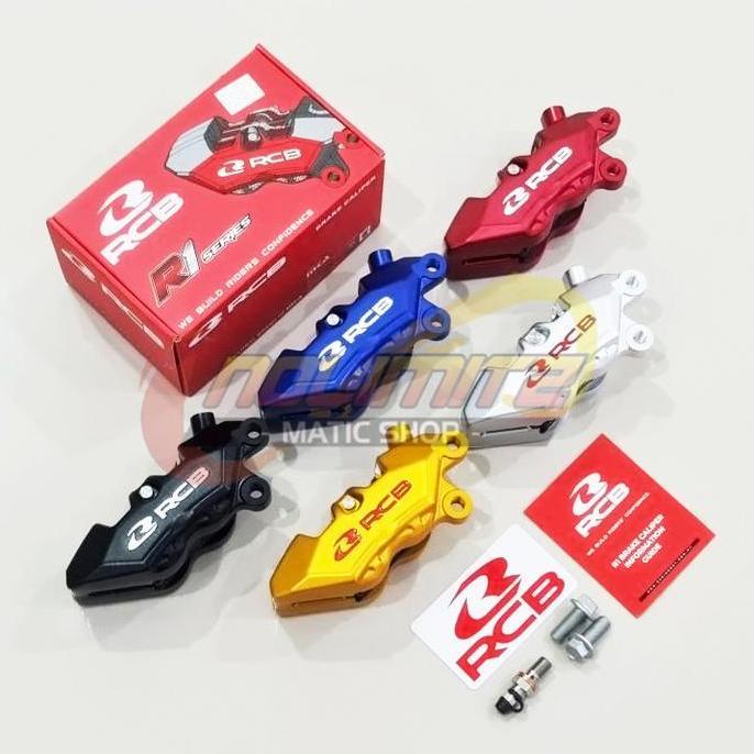 MITEQUILA Kaliper RCB Racing Boy R1 Series 4 Piston Kanan NMAX Aerox 155 Lexi