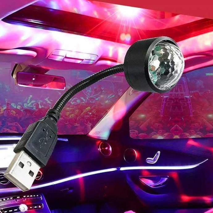 VEDORANAVA Lampu Hias Interior Mobil LED RGB Atmosphere Lamp Voice Control