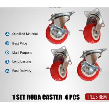 Roda caster Aksesoris Booth Portable
