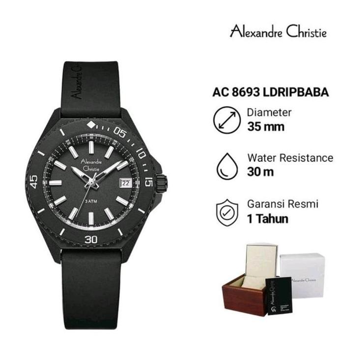 jam tangan wanita original alexandre christie ac8693 ac 8693 original