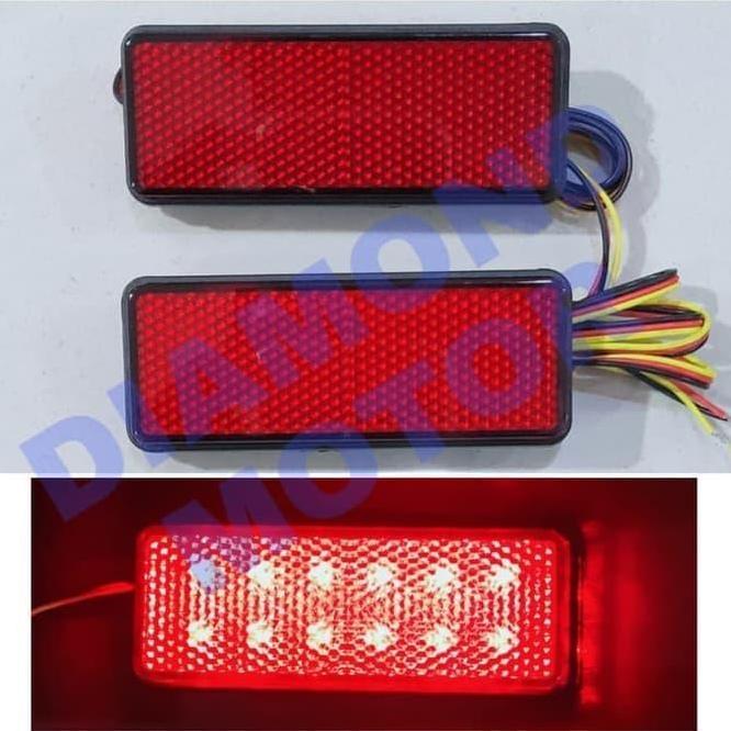 Suzuki Apv Apv 2004 Mata Kucing Reflektor Lampu Led Bemper Belakang