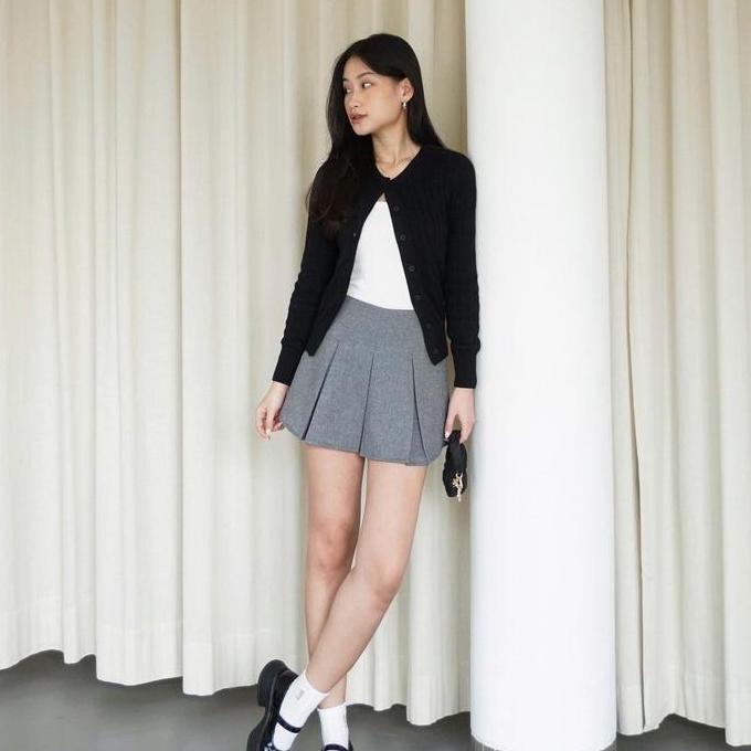 karakiri - Carol Cable Knit Cardigan Top AS