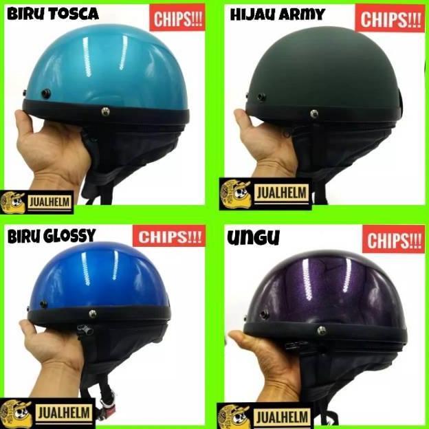 [COD] Helm Chips / Helm Sepeda Premium Polos - Buatan Pabrik Helm AVA
