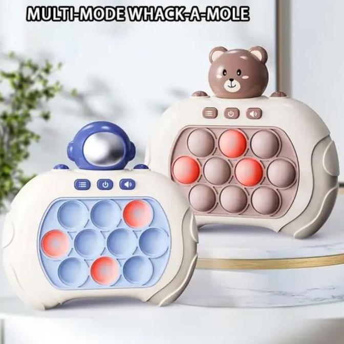 (Free Baterai) Quick Push Game Electronic Pop Light Up / Mainan Anak Quick Push Game Pop IT / Game C