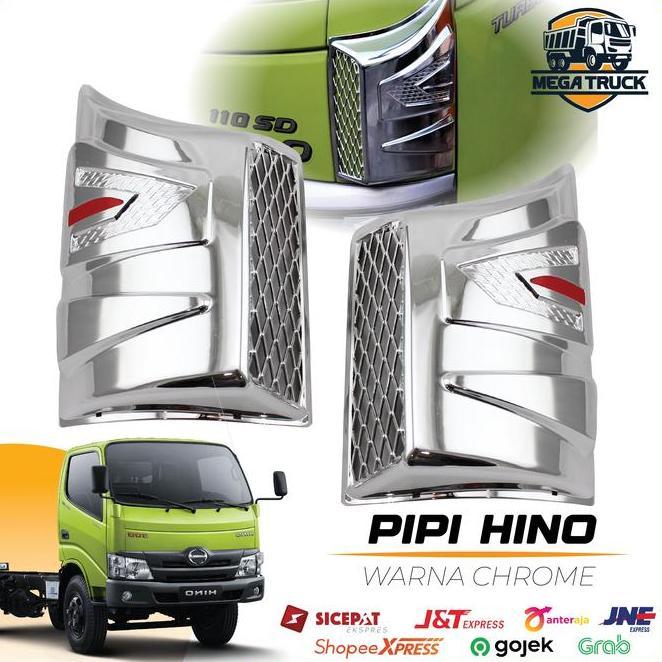 Pipi Truk Hino Dyna Dutro Warna Chrome Aksesoris