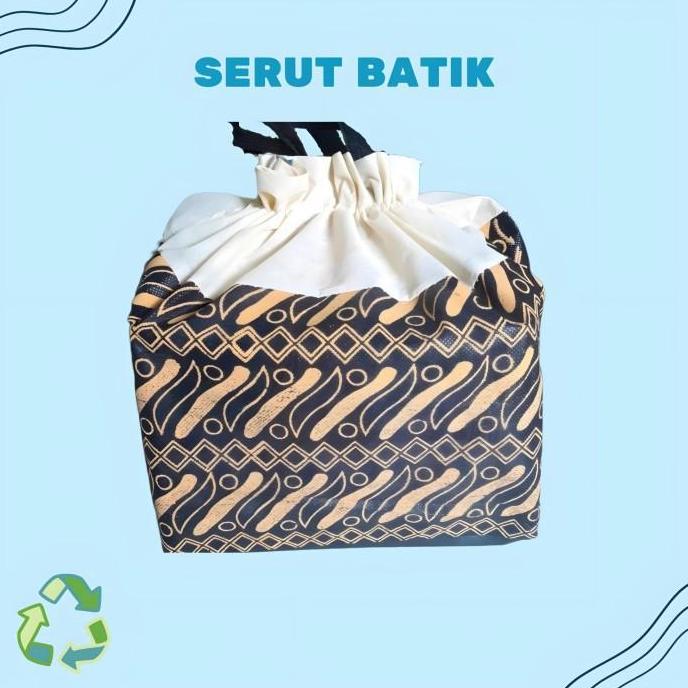 Tas Kain Serut Batik Dus Nasi Box 22 Tas Syukuran hajatan motif batik