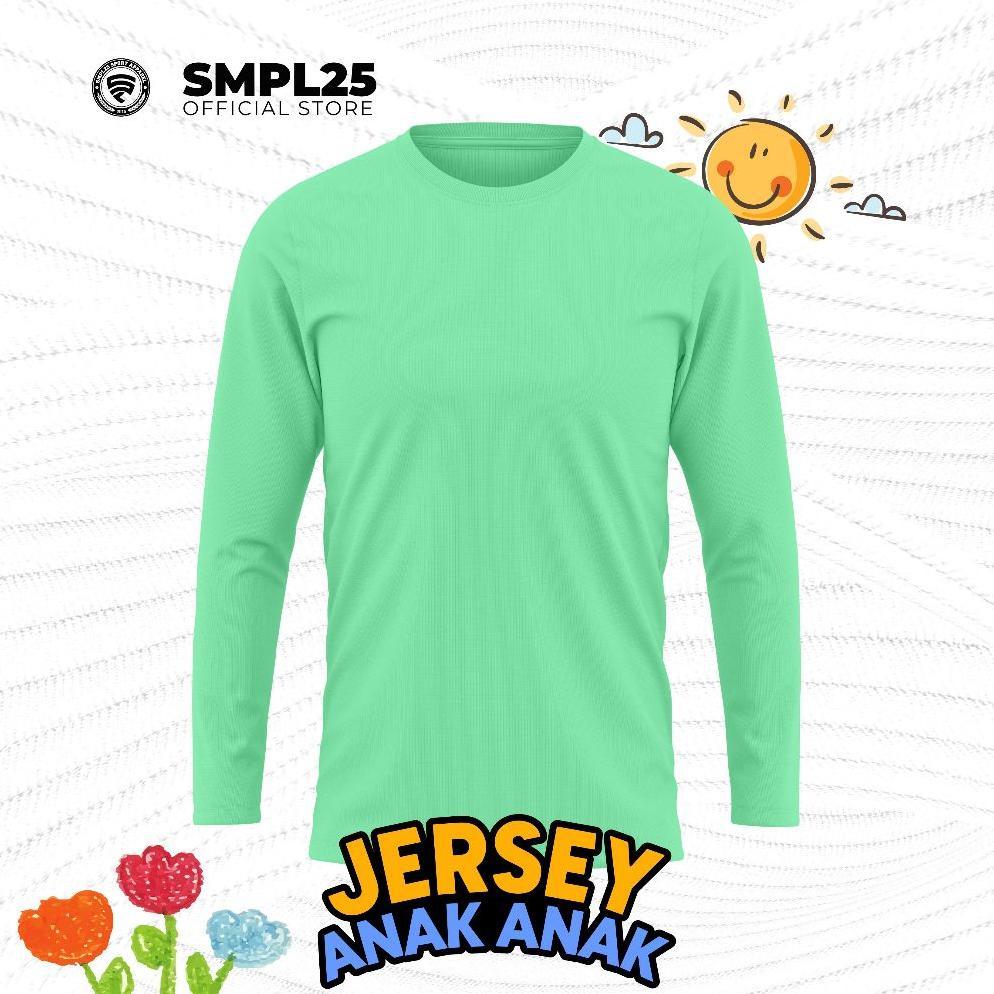 Limited Kaos  Olahraga Anak Jersey Dryfit Polos Panjang