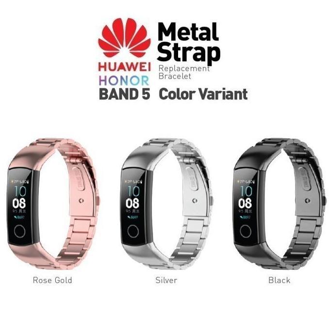 MIJOBS Honor Band 5 / 4 Metal Stainless Steel Strap for Huawei Band5