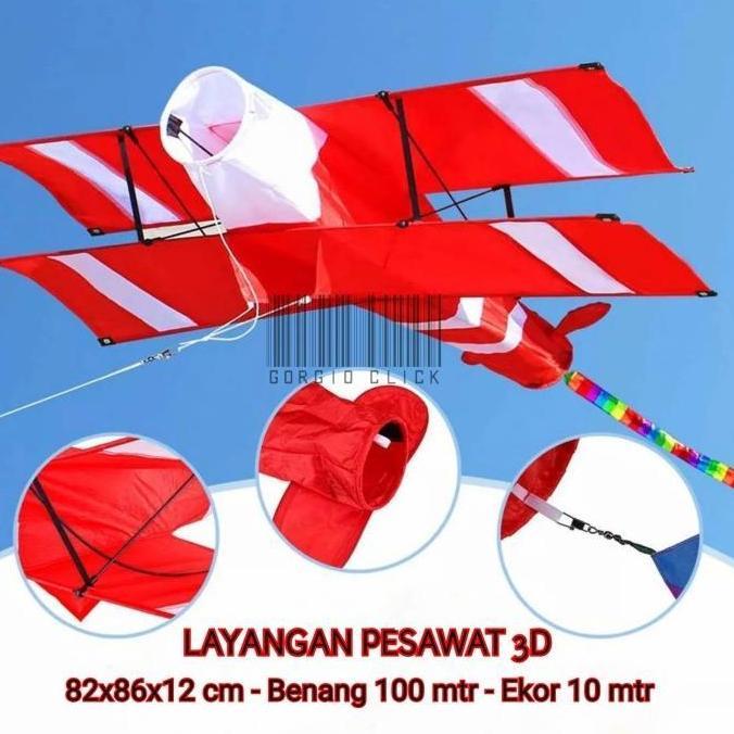 Layangan / Layang Layang Pesawat 3D