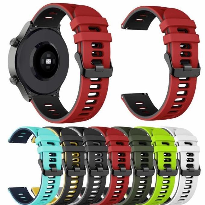 STRAP TALI JAM HUAWEI WATCH GT 3 PRO / GT3 PRO MODEL TWOTONE RUBBER