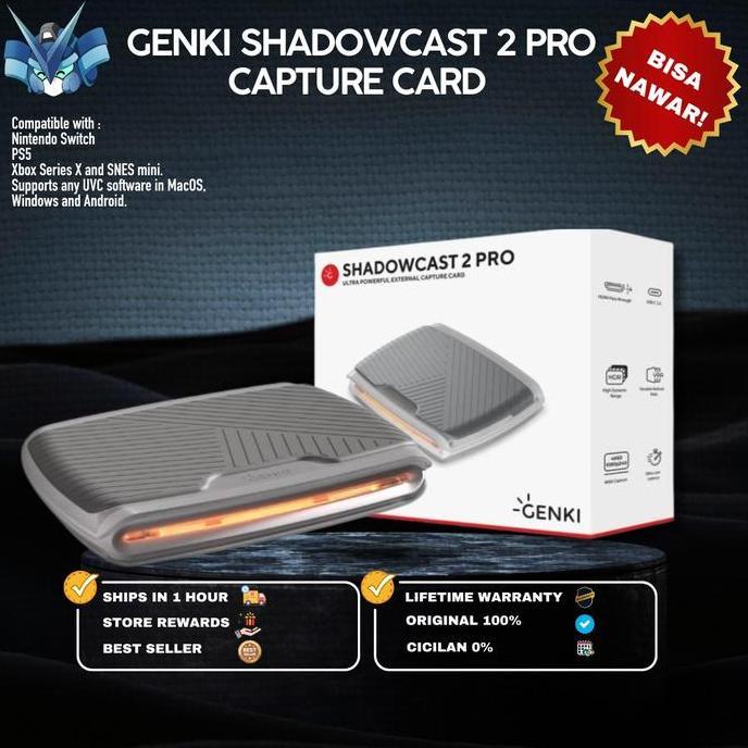 Genki ShadowCast 2 Pro /  Shadow Cast 2 Pro for PS5 / PS4 / Xbox S|X / NintendoSwitch / SteamDeck / 