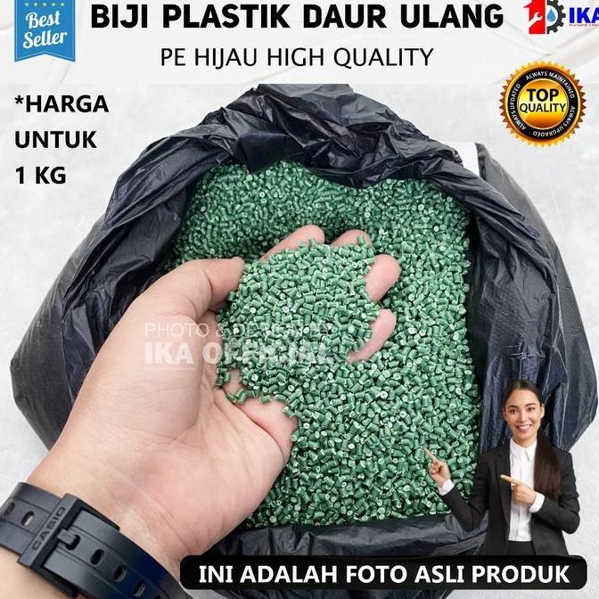 DISSORDE Biji Plastik PE HIJAU / Biji Plastik PE HIJAU Tahan Kimia Berkualitas Tinggi / Biji Plastik