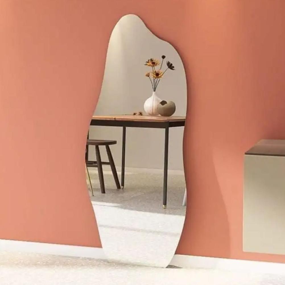 Kaca Cermin Full body Rias Fashion Lampu Dekorasi Ruang Tamu Kamar Mandi Salon Barbershop Touchscree