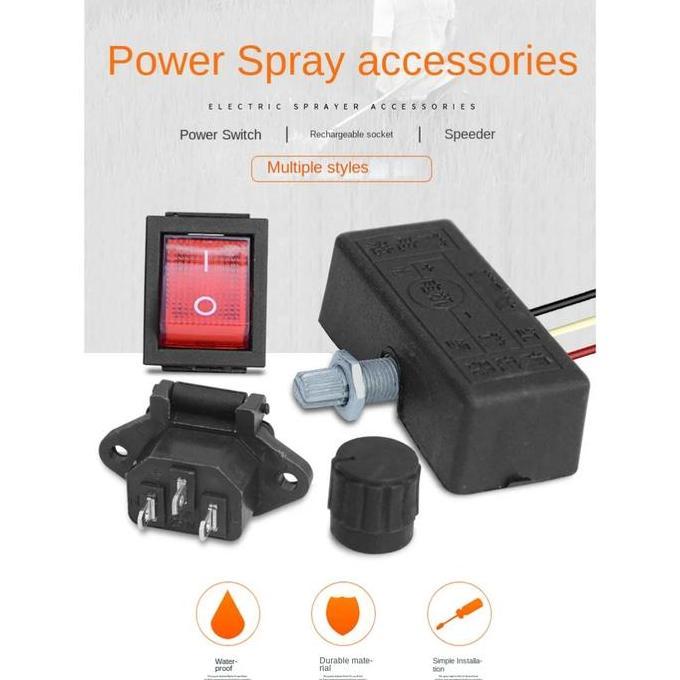 GIRARDY Sparepart Onderdil Tangki Sprayer Elektrik - Set Lengkap 4 Pcs Sparepart Sprayer Elektrik