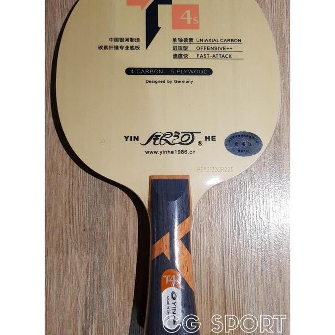 Ebyamagara- Kayu Pingpong Yinhe T4S Carbon Blade Yinhe T-4S