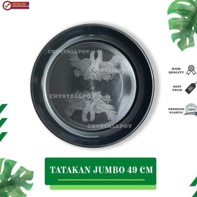 Okwemereza- Tatakan Alas Pot Bunga 60 Hitam 49Cm Untuk Pot 60Cm - Tatakan 60 Jumbo