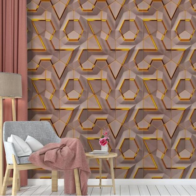 Okushonga- Wallpaper Sticker Wallpaper Dinding Murah Motif Batu Alam 3D Ukuran 45 Cm X 8 M - Unik Ba