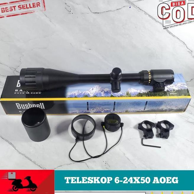 Telescope Basnel 6-24X50 Aoeg Color Black Import Reticle Mildot