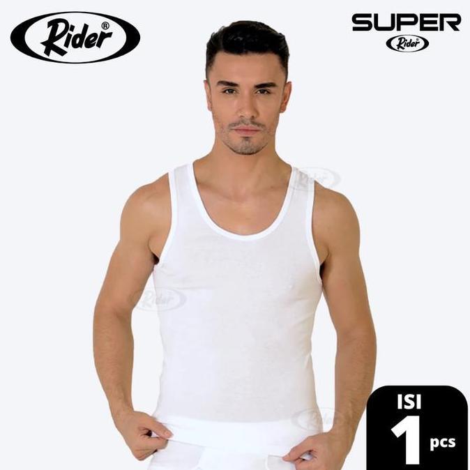 Veshje- Singlet Pria Rider 224 | Vest | | Kaos Dalam Pria Branded | Hitam