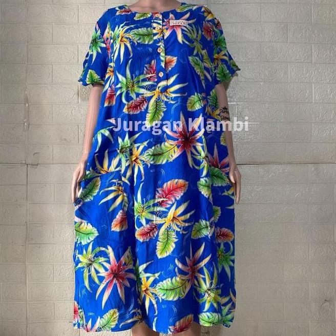 Daster Super Kencana Ungu Label Ungu Biru 08 Jumbo Ld 130