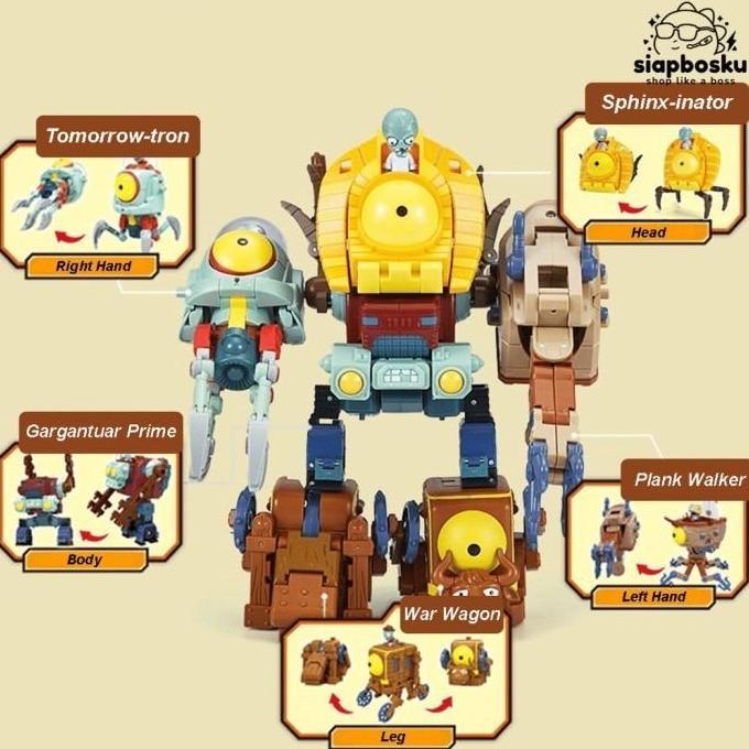 Korekushon- Robot Mainan Anak Plant Vs Zombie Action Figure 5 In 1 - Single Figure