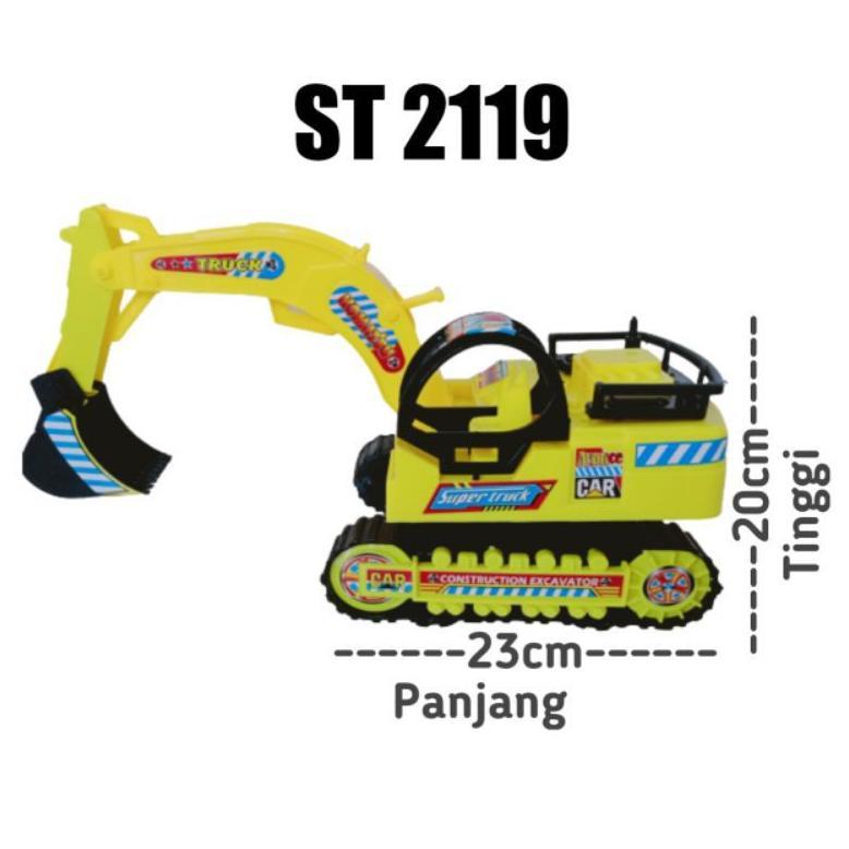 TERMURAH ST 2119 - MAINAN TRUK SUPER EXCAVATOR CONSTRUKSI BEGO SUPER JUMBO ST2119